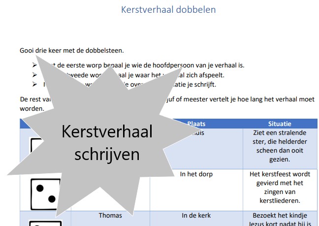 Onwijs Kerstverhaal schrijven - Juf-Judith.nl SF-22