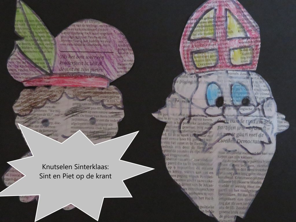 Knutselen: Sint en Piet op de krant