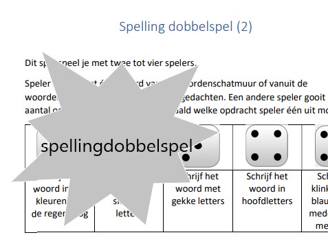 Spellingdobbelspel 2