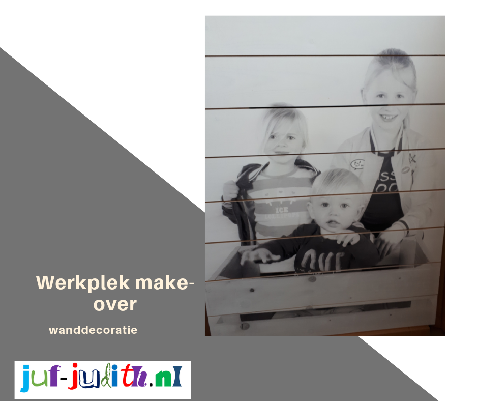 Werkplek make-over ..... wanddecoratie