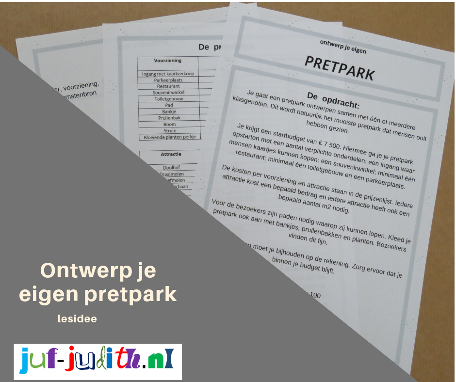 Ontwerp je eigen pretpark