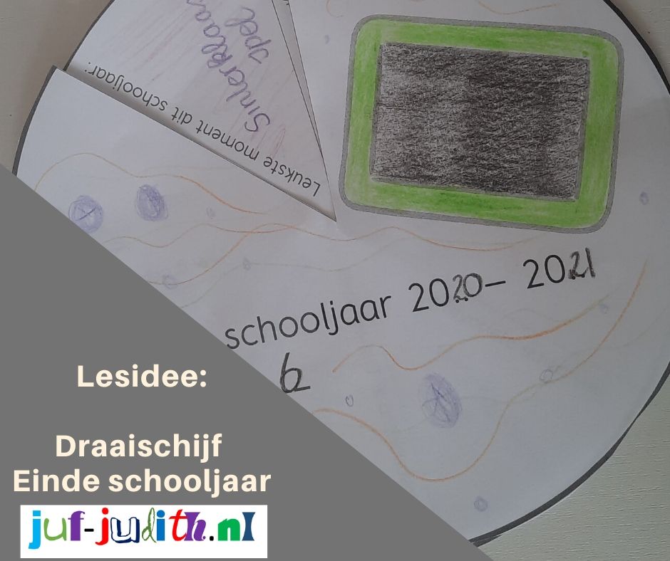 Einde schooljaar draaischijf