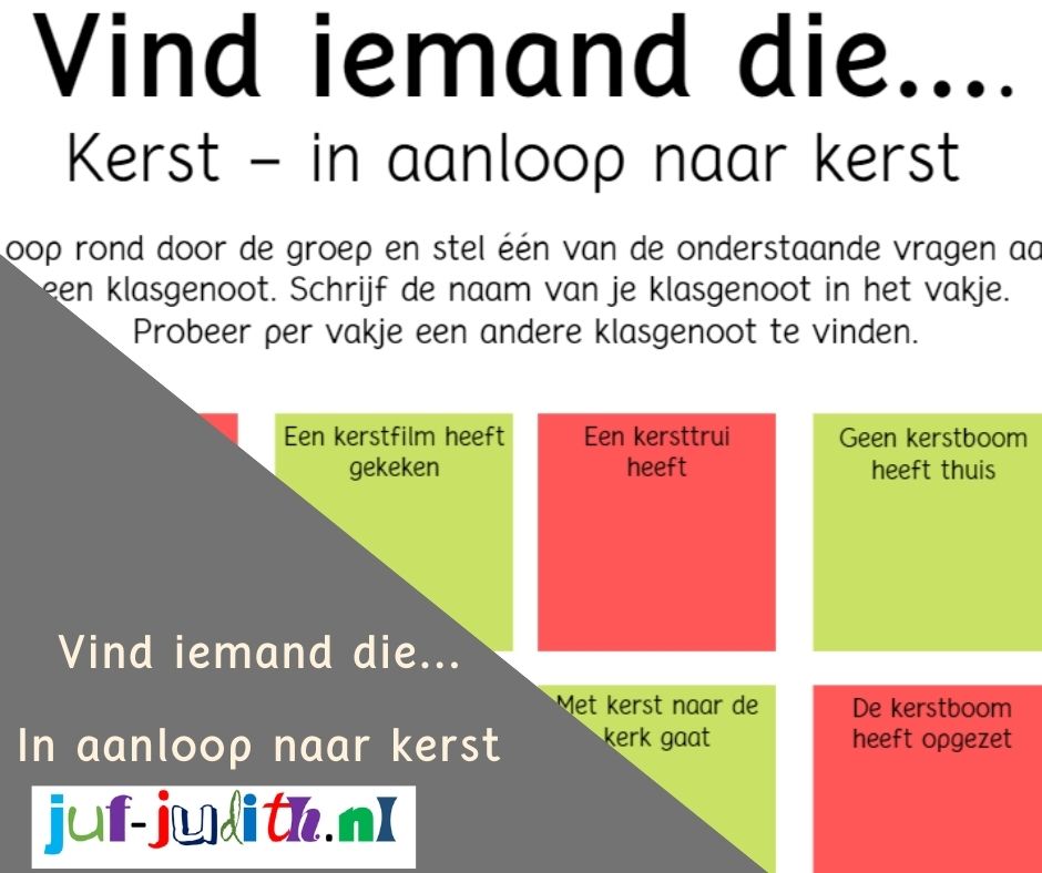 Vind iemand die... in aanloop naar kerst