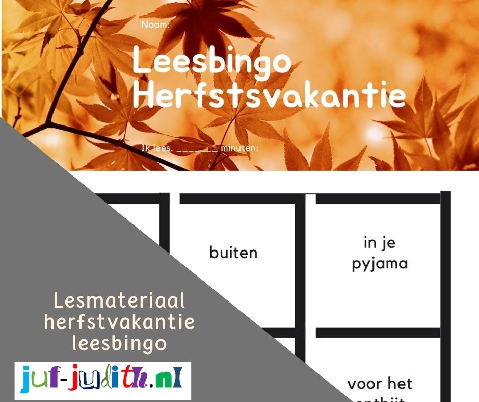 Herfstvakantie leesbingo