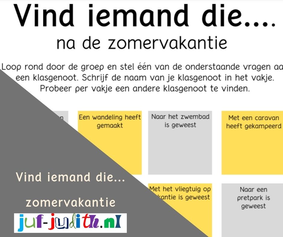 Vind iemand die.... zomervakantie