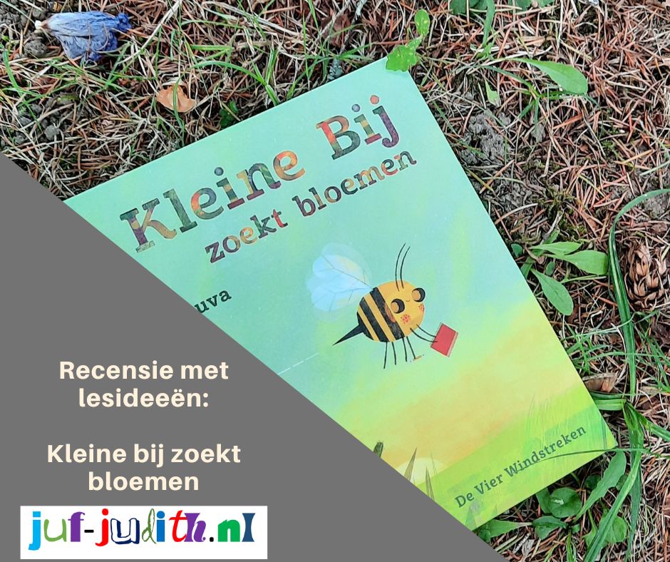 Kleine bij zoekt bloemen