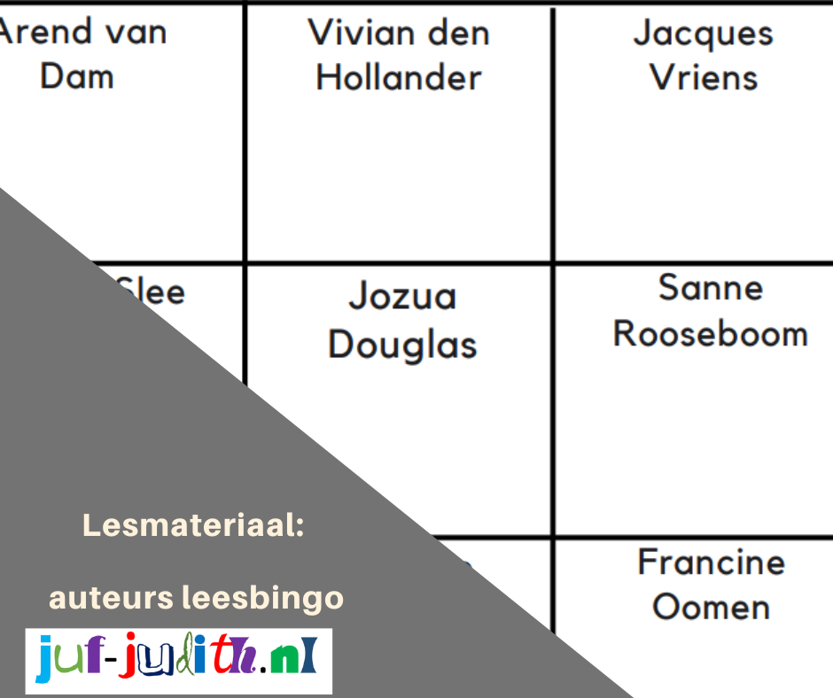 Auteurs leesbingo